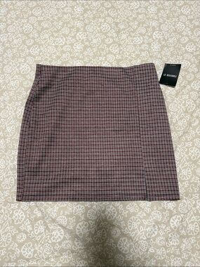 Plaid mini skirt